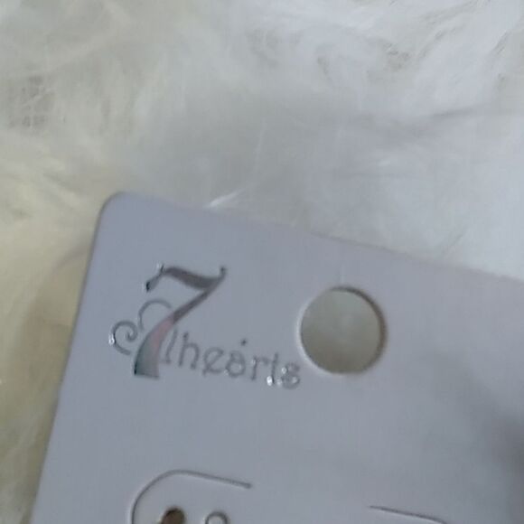 retro disco blue sparkle earrings - Picture 6 of 9